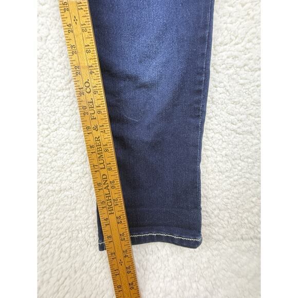Curve Appeal Jeans Womens 12 High Rise Skinny Crop Comfort Waist Tummy Tucking - Picture 7 of 7